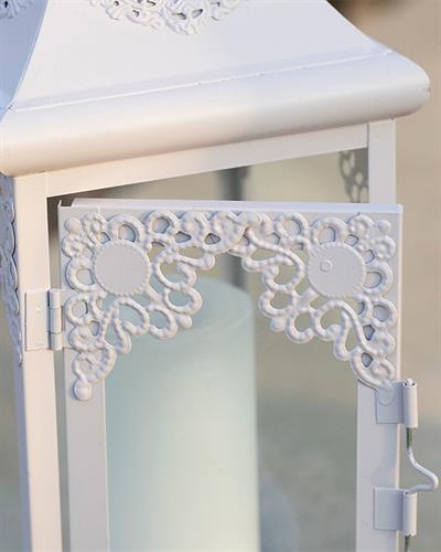 Royal Wrought Iron Lantern Light Pink,