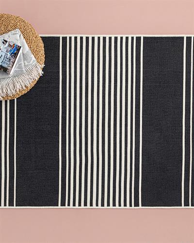 Royal Blend Weaved Rug 80x150 cm Cream - Black