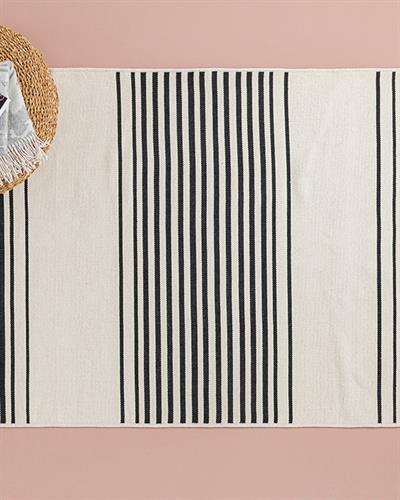 Royal Blend Weaved Rug 80x150 cm Cream - Black
