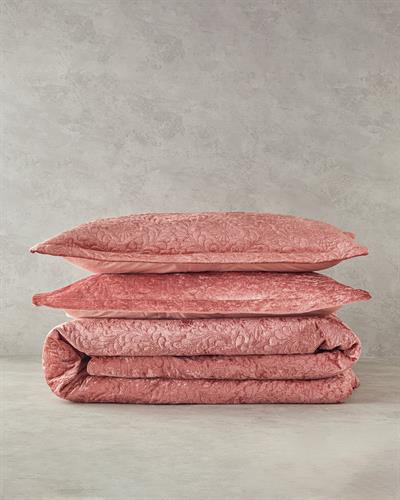 Royal Charm Комплект Кувертюра За Легло Двоен Кадифе 200x220 см Пепел от рози