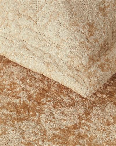 Royal Charm Комплект Кувертюра За Легло Двоен Кадифе 200x220 см Златен