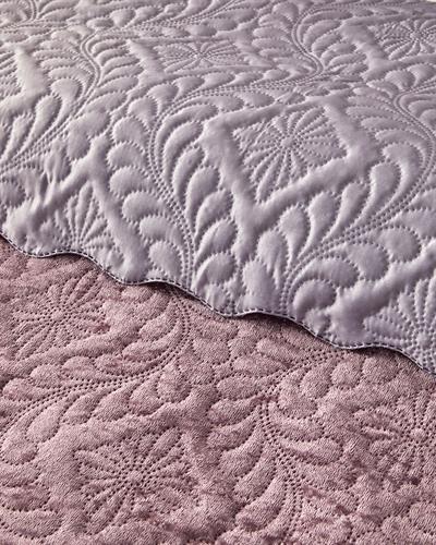 Royal Charm Комплект Кувертюра За Легло Двоен Кадифе 200x220 см Дамсон