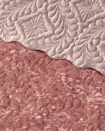 Royal Charm Комплект Кувертюра За Легло Двоен Кадифе 200x220 см Пепел от рози