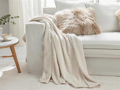 Royal Glow ТВ ОДЕАЛО Varak Baskılı Super Soft 130x170 cm White