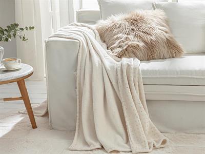 Royal Glow ТВ ОДЕАЛО Varak Baskılı Super Soft 130x170 cm White