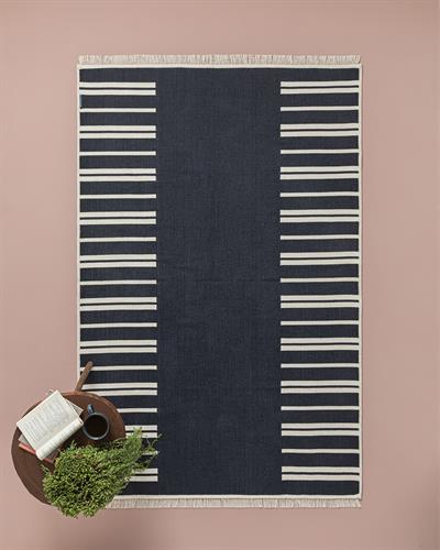 Royal Paisley Килим Тъкан, Морско Синьо - Кремаво, 120 X 180 Cm