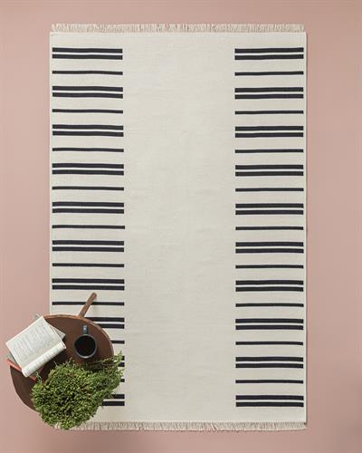 Royal Paisley Килим Тъкан, Морско Синьо - Кремаво, 80 X 150 Cm