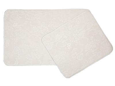 Royal Rose ПОСТЕЛКА ЗА БАНЯ КО С нехлъзгащ се гръб 60x90cm+50x60cm Cream.