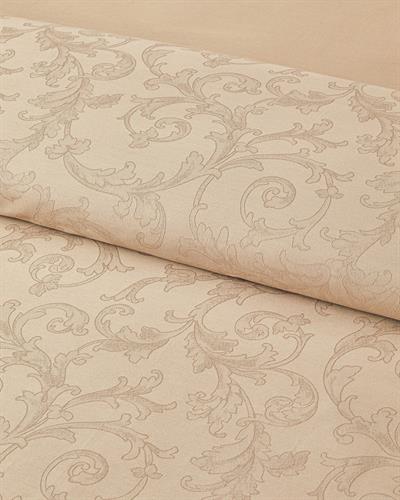 Royal Scroll Спален Комплект Двоен Памучен сатен с жакард 200x220 см Антично злато