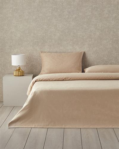 Royal Scroll Спален Комплект Двоен Памучен сатен с жакард 200x220 см Антично злато