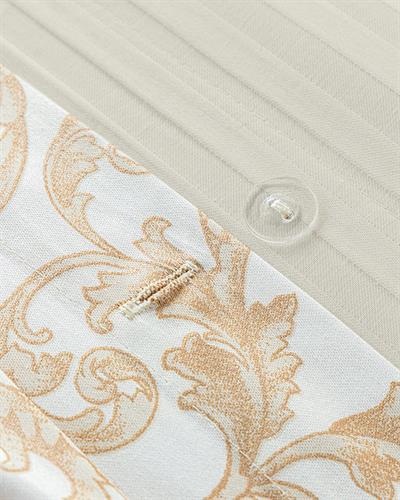 Cotton Satin King Size Duvet Cover Set 240x220 cm Gold