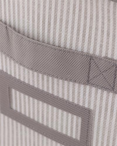 Royal Stripe Кутия За Съхранение Полипропилен 30x30x30 см Сив