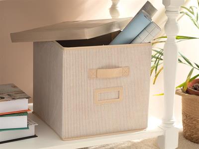 Royal Stripe КУТИЯ ЗА СЪХРАНЕНИЕ Полипропилен 30x30x30 cm Beige
