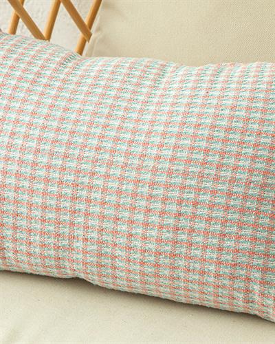 Rozaline Пълнена Възглавница Синьо - Светло Розово, 35 X 50 Cm