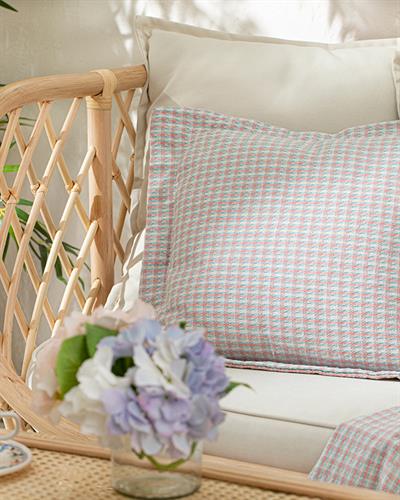 Rozaline Пълнена Възглавница Мента - Светло Розово, 45 X 45 Cm