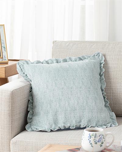 Ruffle Декоративна Възглавница С волан 45x45 см Морскозелен