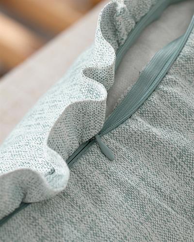 Ruffle Декоративна Възглавница С волан 45x45 см Морскозелен