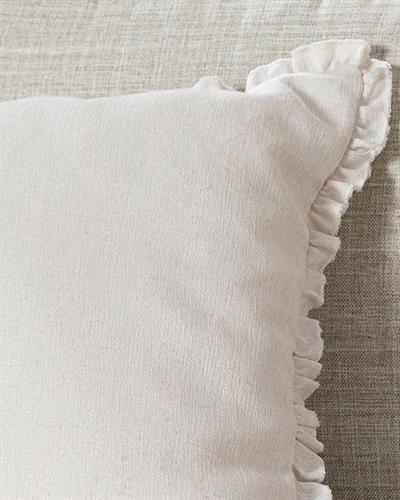 Ruffle Декоративна Възглавница С волан 45x45 см Екрю