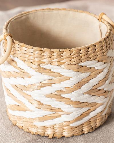 Rustic Кошница Слама 23x20 см Бежов