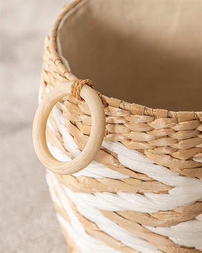 Rustic Кошница Слама 23x20 см Бежов