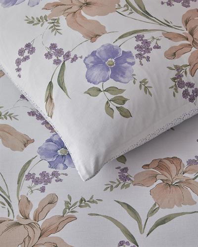 Спален Комплект Двоен Памук 200x220 см Лилав - Бежов