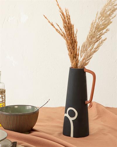 Rusty Ваза Теракота, 11.8 X 9.5 X 24.7 Cm