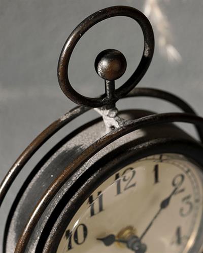 Ruth Часовник За Маса Метал, Черно, 14.5 X 6.5 X 23.5Cm