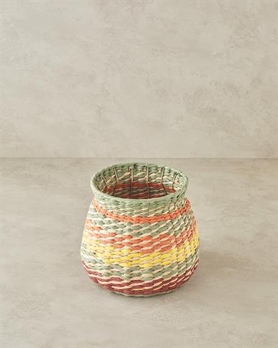 Sabrin Кошница Слама 25x23 см. Многоцветен