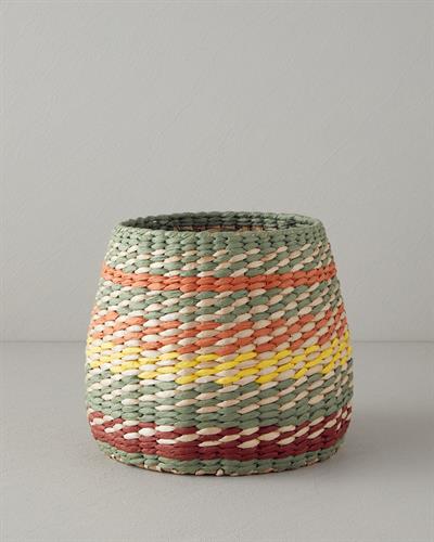 Sabrin Кошница Слама 28x23 см Многоцветен