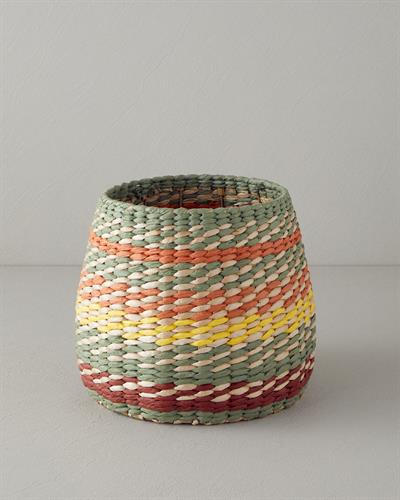 Sabrin Кошница Слама 28x23 см Многоцветен