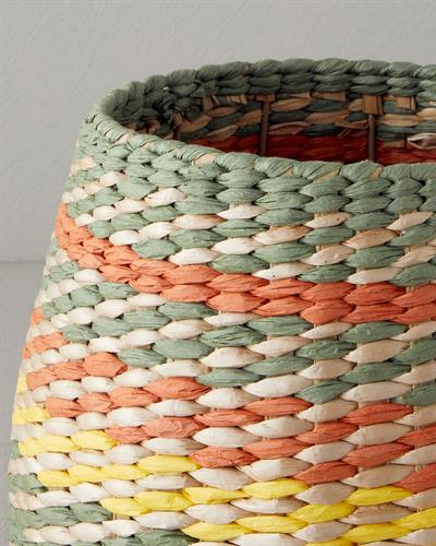 Sabrin Кошница Слама 28x23 см Многоцветен