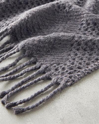 Saige Тв Одеяло Шотландско каре 110x170 см. Антрацит