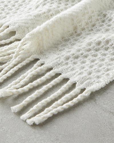 Saige Тв Одеяло Шотландско каре 110x170 см. Екрю