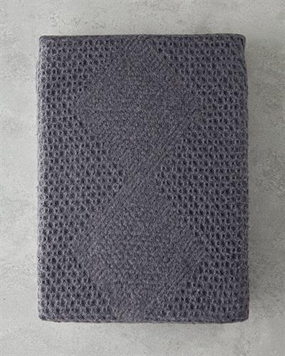 Saige Тв Одеяло Шотландско каре 110x170 см. Антрацит