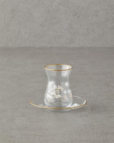 Sakura Сервиз За Чай 12 части за 6 души Стъкло 132 мл Прозрачен