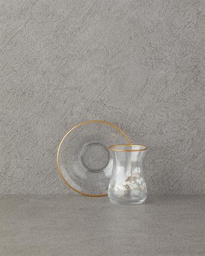 Sakura Сервиз За Чай 12 части за 6 души Стъкло 132 мл Прозрачен