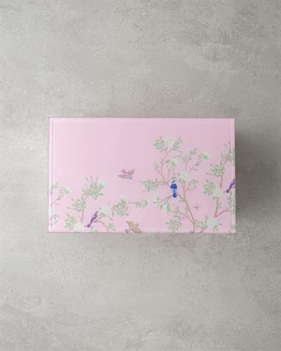 Sakura Garden Декоративна Кутия Стъкло 21x13x8,5 cm Пудра