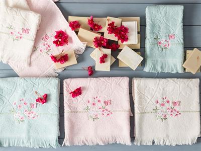 Sakura Garden ХАВЛИИ ЗА РЪЦЕ Бродирани 30x45 cm Seledon,