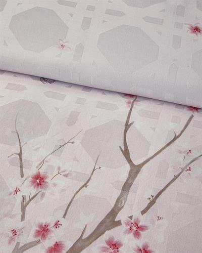 Sakura Komorebi Спален Комплект Двоен Жакардов дигитален мек памук 200x220 см Розов