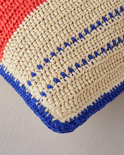 Sali Декоративна Възглавница Рафия 45x45 см Натурален