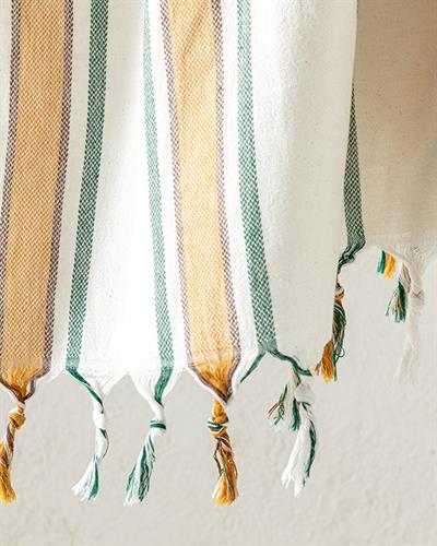 Samba Пештемал На Райета, Памучен, Жълто Зелен, 90 X 160 Cm