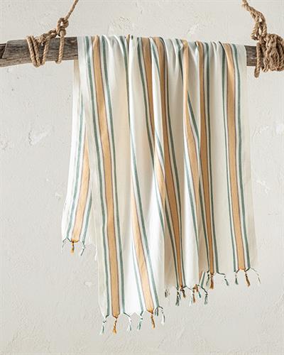 Samba Пештемал На Райета, Памучен, Жълто Зелен, 90 X 160 Cm