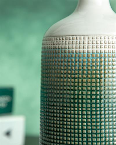 Sandra Ваза 10x10x23 см Зелен