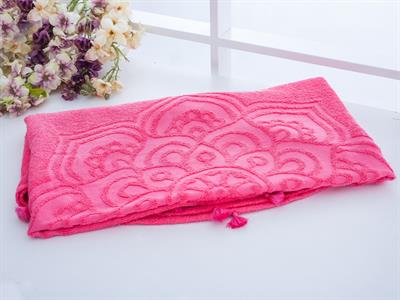 Sandra ПЛАЖНА ХАВЛИЯ Кръгла Жакардов 150 cm DarkPink