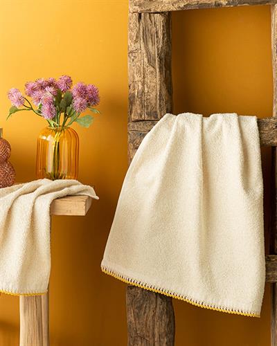 Sandy Хавлии За Ръце С Крошета, Памучен, Бежово-Жълто, 30 X 40 Cm