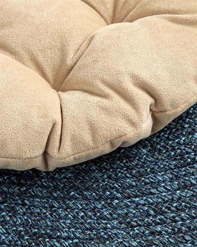 Sandy Round Възглавница За Стол Кадифе, Светлокафяво., 40 Cm