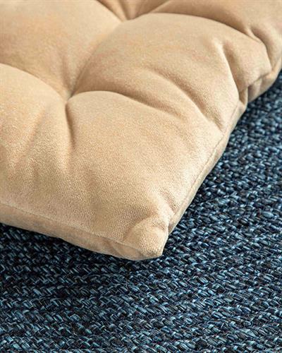 Sandy Square Възглавница За Стол Кадифе, Светлокафяво., 40 X 40 Cm