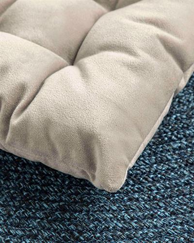 Sandy Square Възглавница За Стол Кадифе, Сиво, 40 X 40 Cm