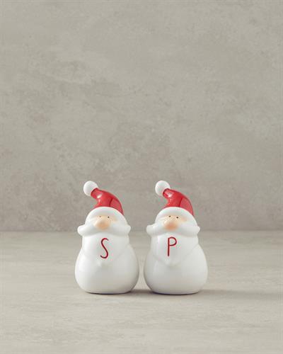 Santa Солница И Пиперница 2 бр. Доломит 9 cm Бял