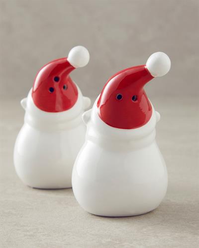 Santa Солница И Пиперница 2 бр. Доломит 9 cm Бял